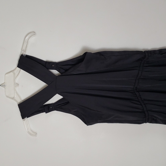 Apt 9 black jumpsuit, romper, cropped ankle, women's size 4 or Small - Picture 7 of 10
